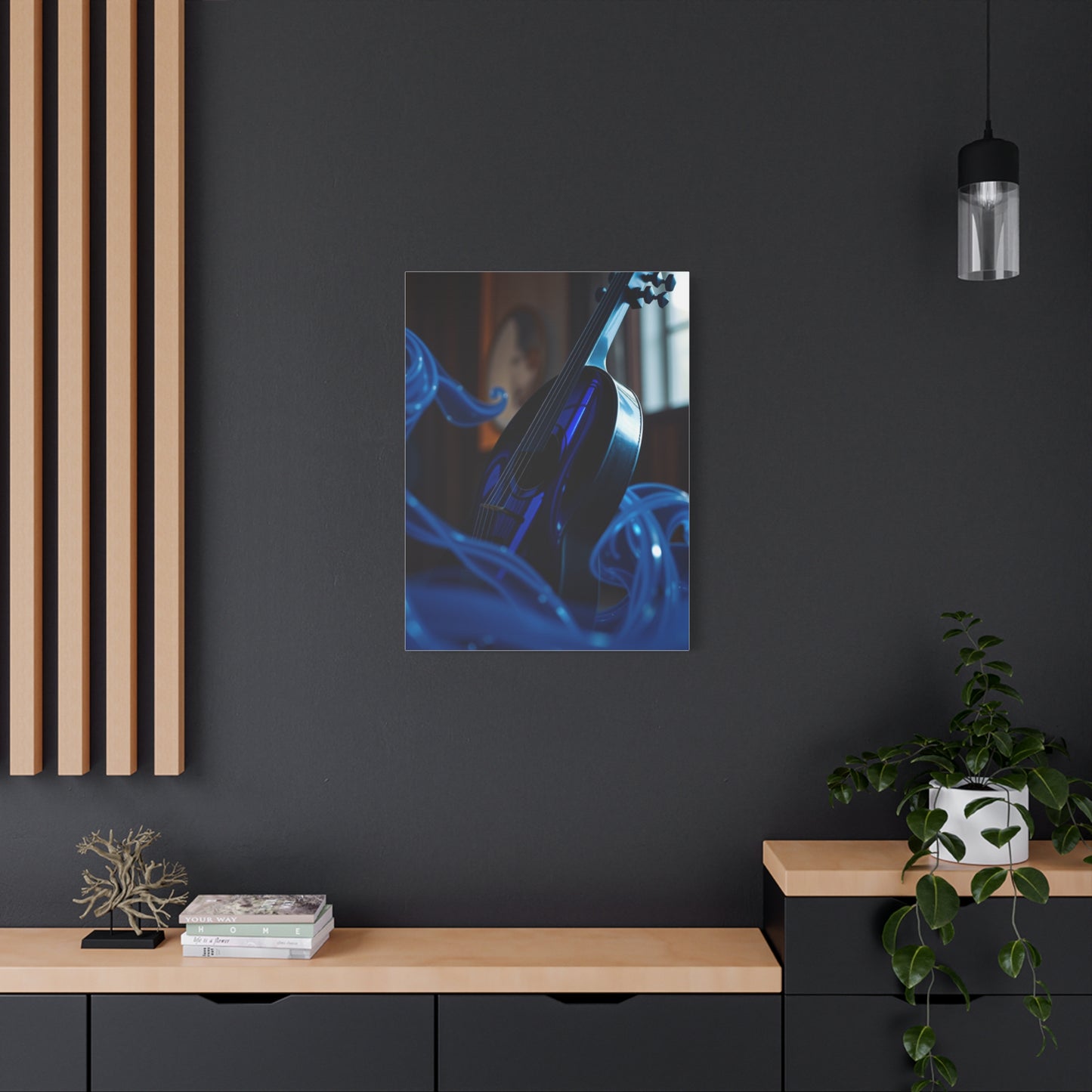 Blue Music Art Refined Canvas Wall Art & Canvas Print