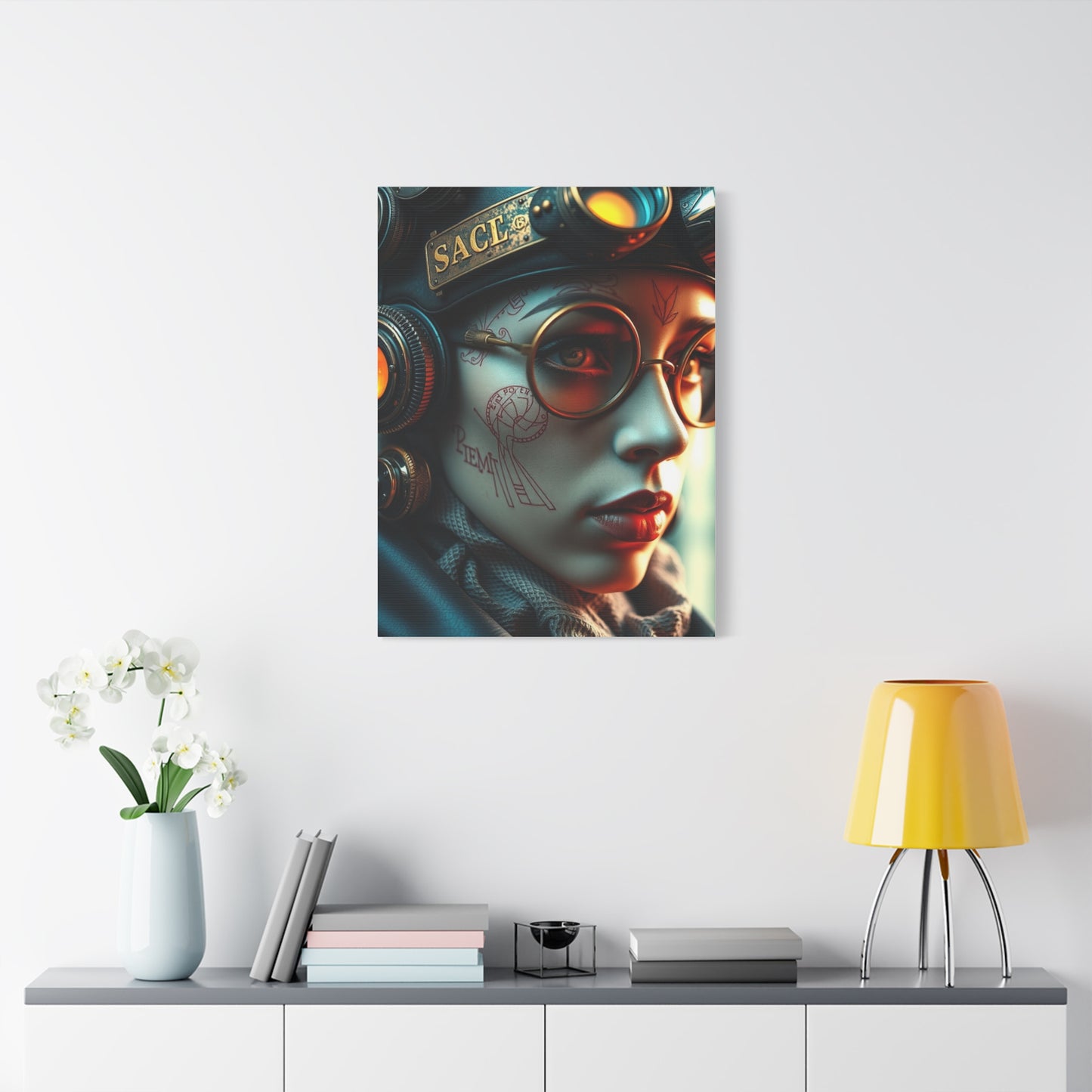 Retro-Futurist Opulence Art wall art & canvas print