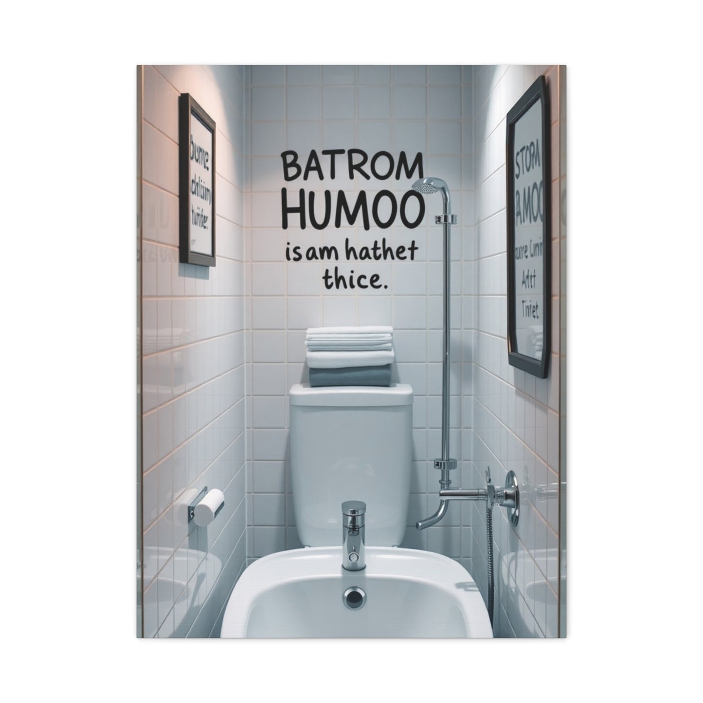 Masterpiece Bathroom Humor Art Vision Wall Art & Canvas Print
