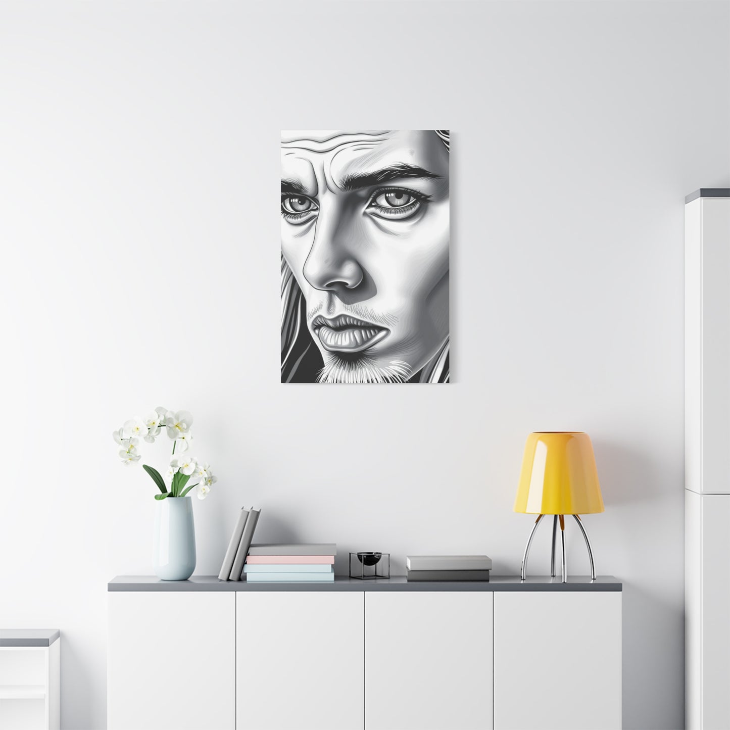 Supreme Black and White Illustrations Art Collection Wall Art & Canvas Print