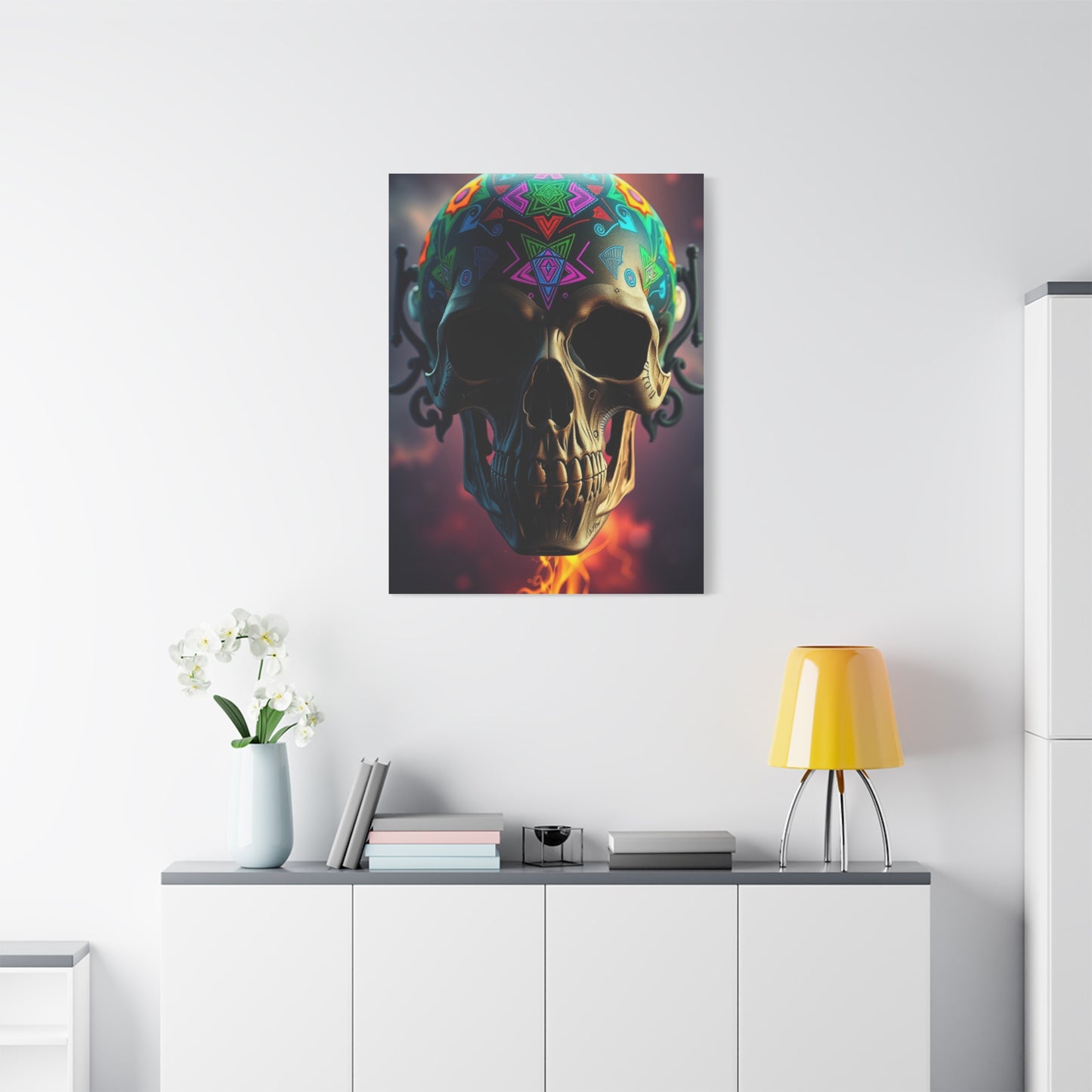 Vivid Skull Reverie Wall Art & Canvas Print