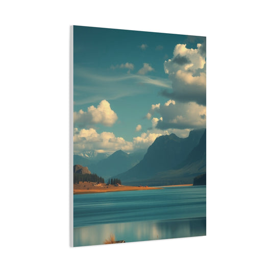 Serene Topography Canvas Wall Art & Canvas Print