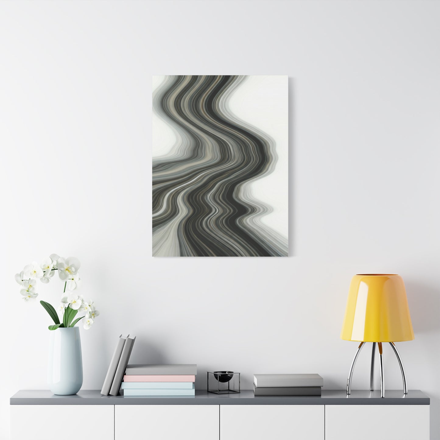 Monochrome Ripple Path Wall Art & Canvas Prints