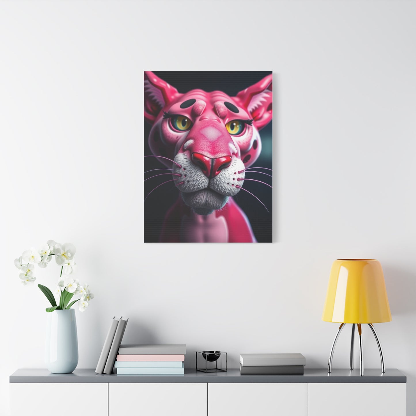 Pantherine Blush Canvas Wall Art & Canvas Print