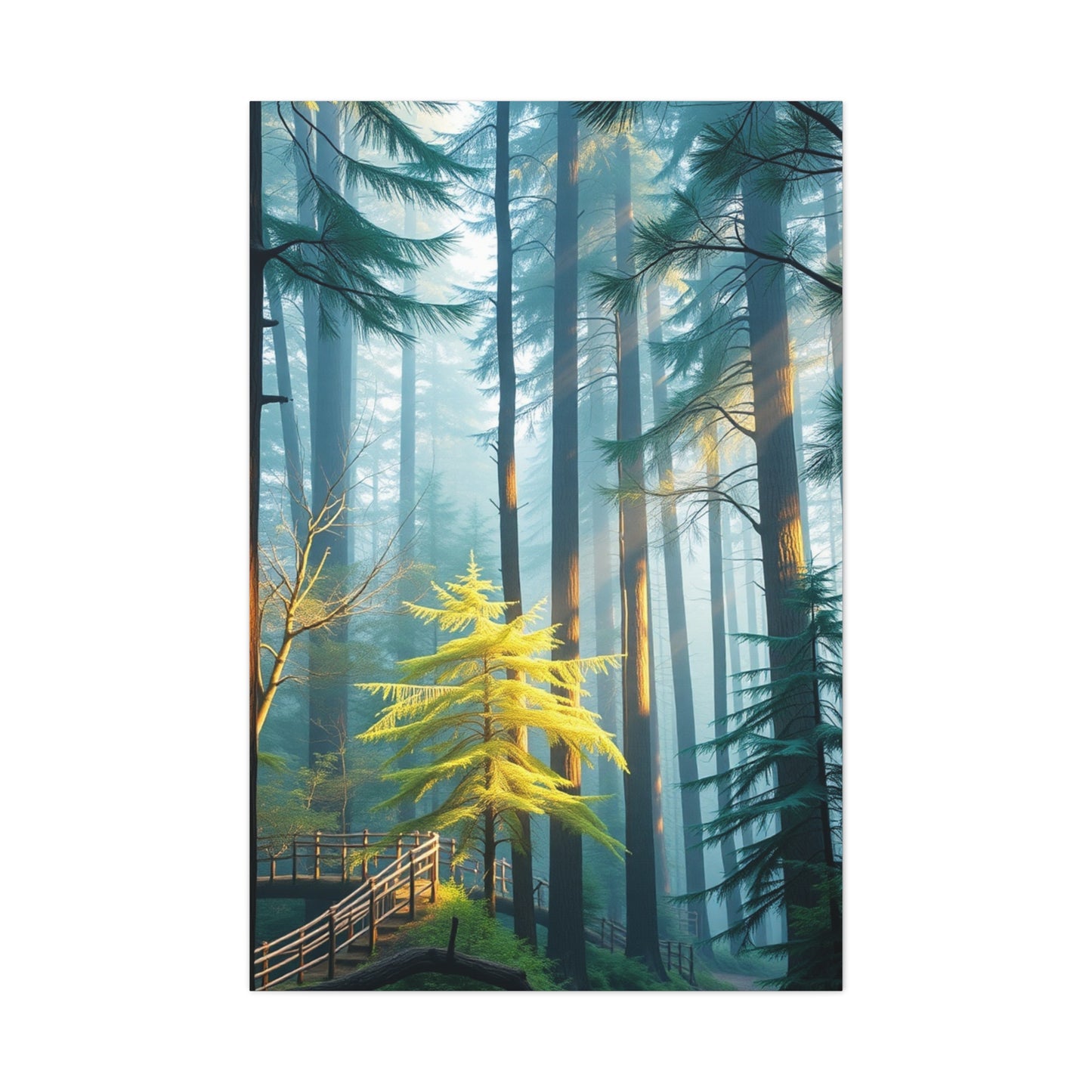 Leafy Tranquility Masterpiece Wall Art & Canvas Print