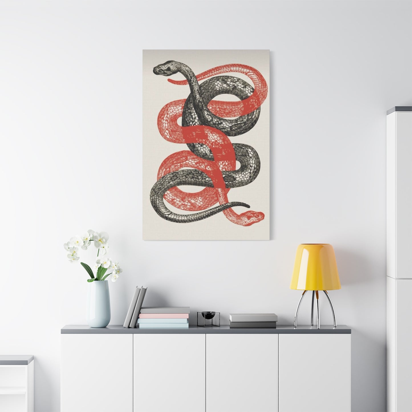 Red And Black Snake Wall Art & Canvas Prints