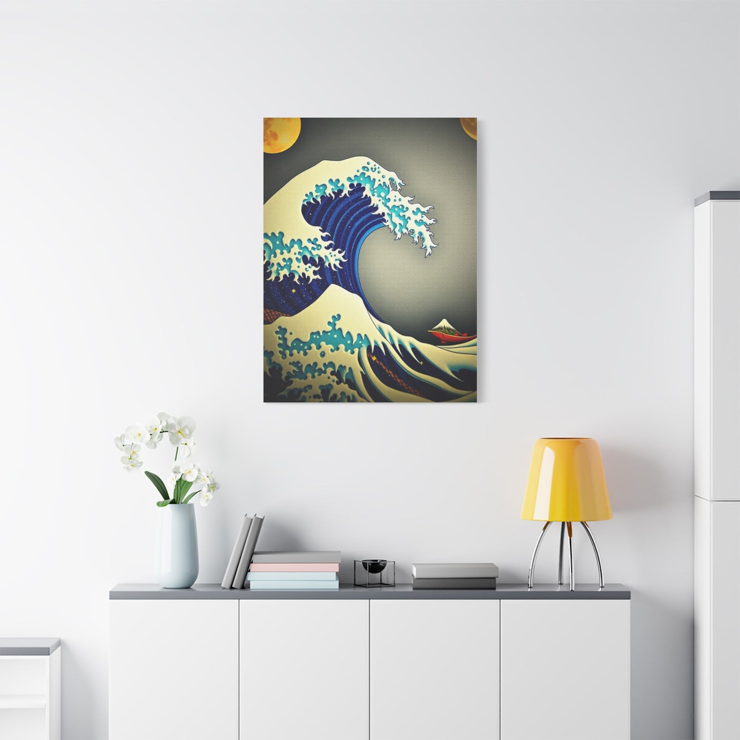 Ethereal Hokusai Panorama Wall Art & Canvas Print