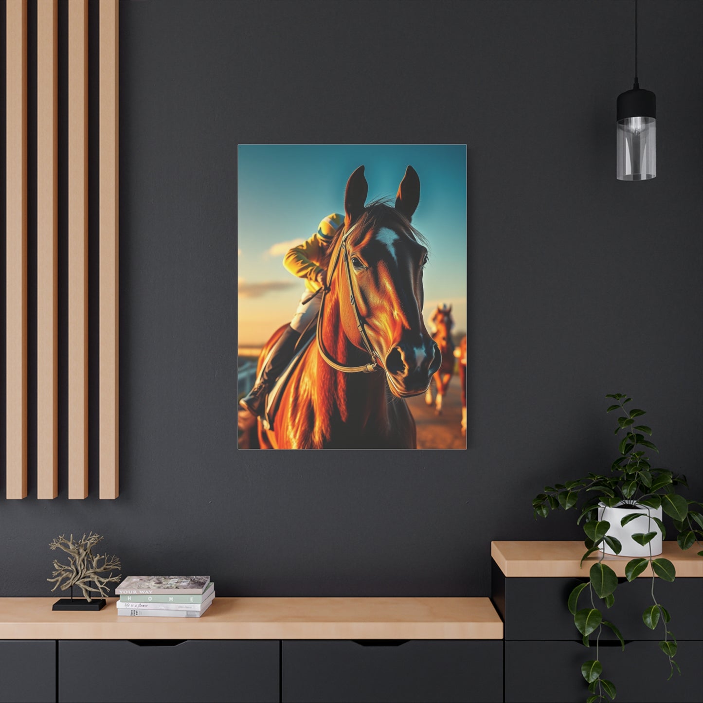 Masterpiece Horse Racing Art Vision Wall Art & Canvas Print