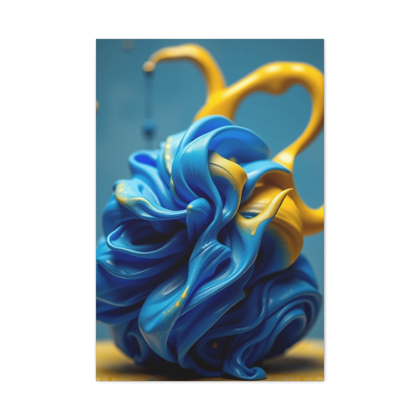 Supreme Blue & Yellow Art Collection Wall Art & Canvas Print