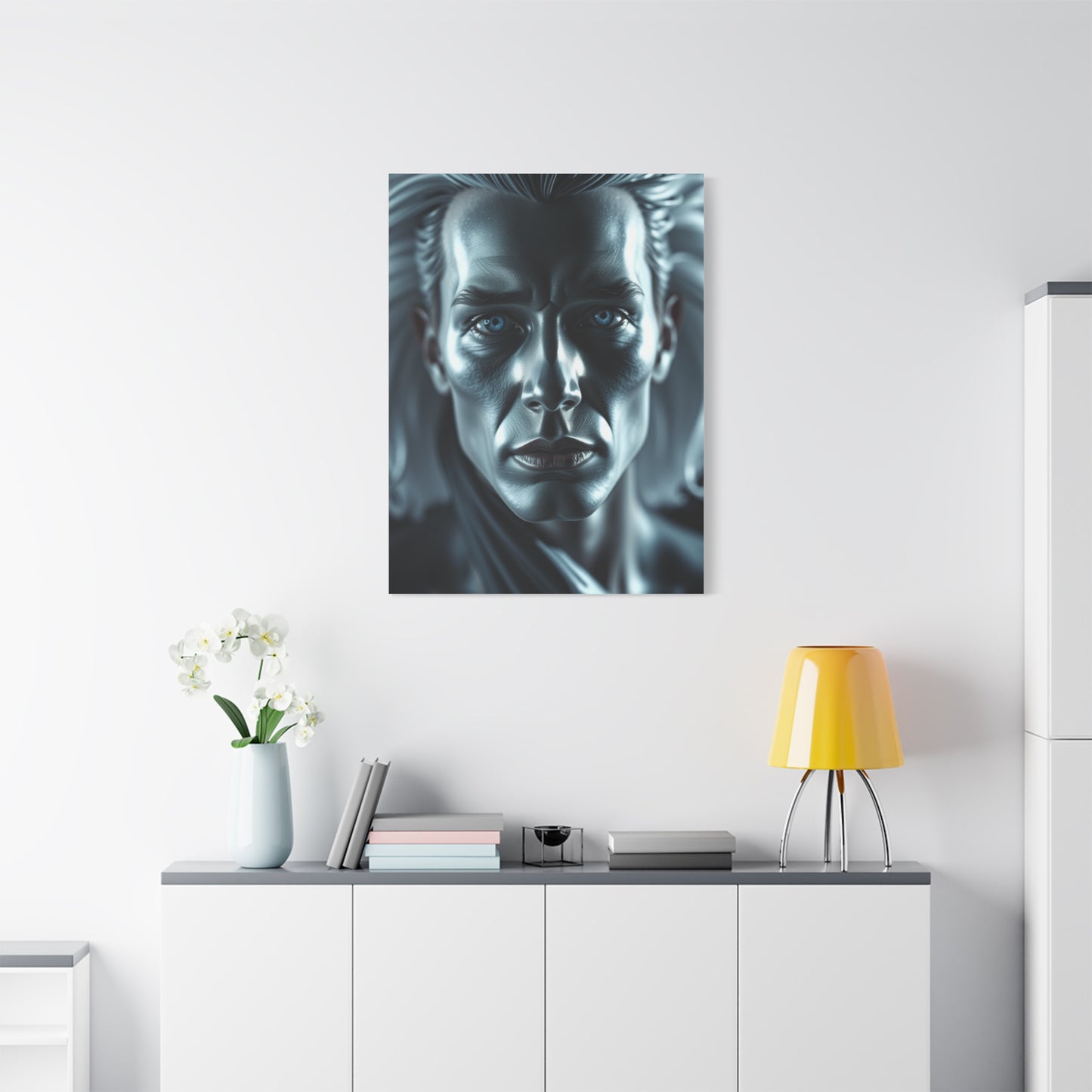 Black, White & Blue Art Supreme Gallery Wall Art & Canvas Print