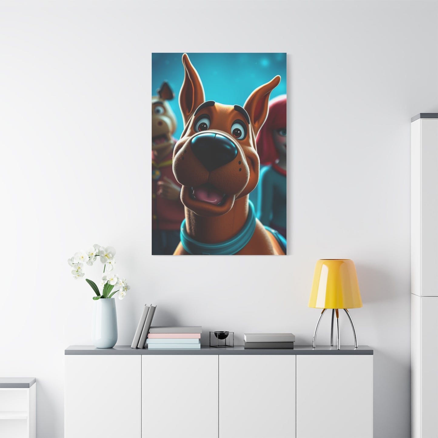 Scooby-Doo (TV Series) Characters Art Luxury Canvas Wall Art & Canvas Print