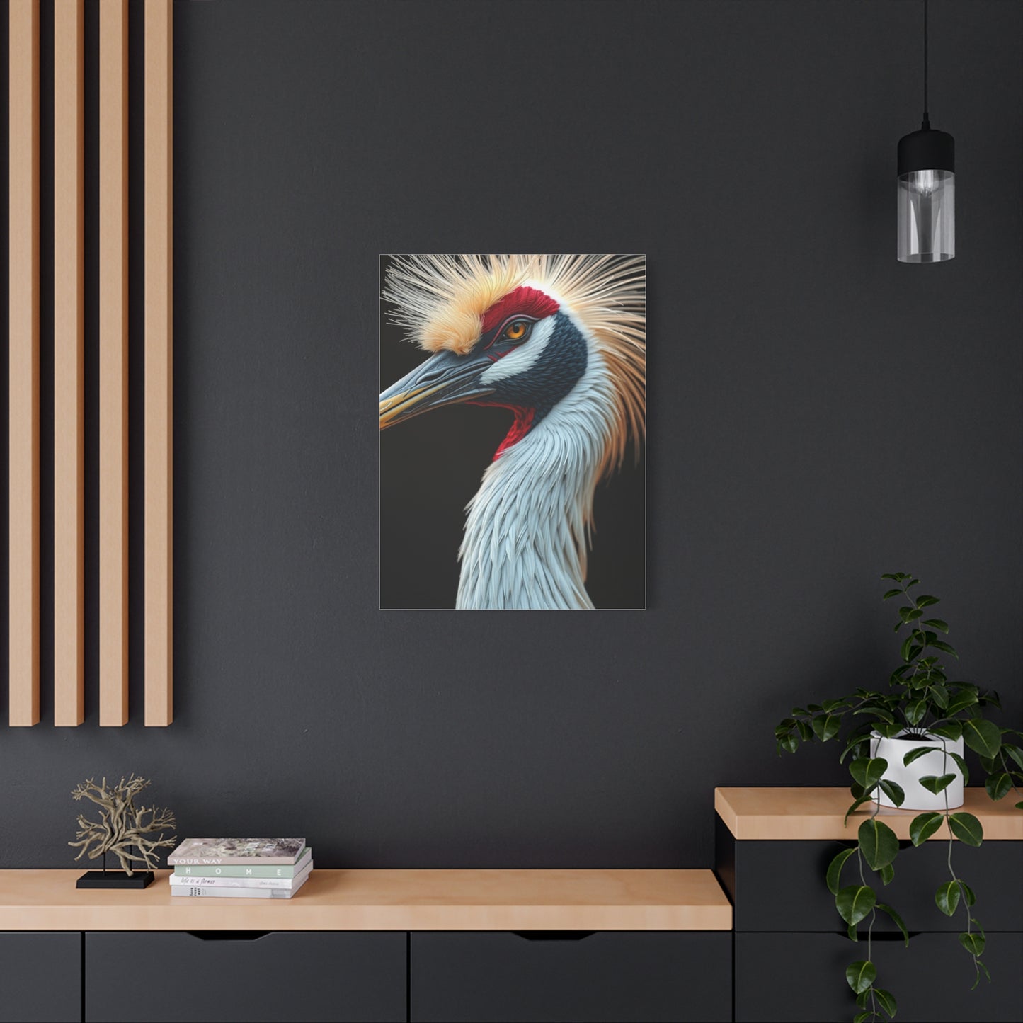 Supreme Crane Bird Art Collection Wall Art & Canvas Print