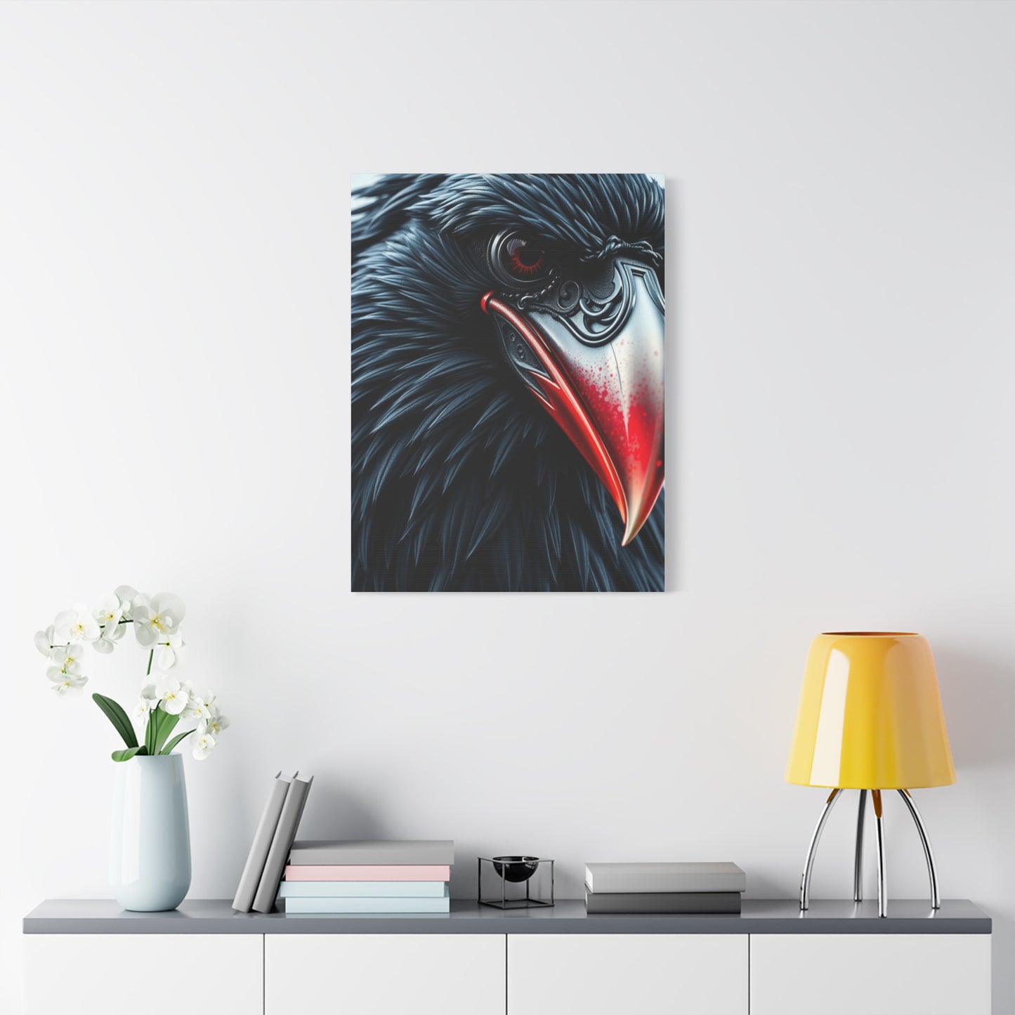 Ebon Sentinel Canvas wall art & canvas print