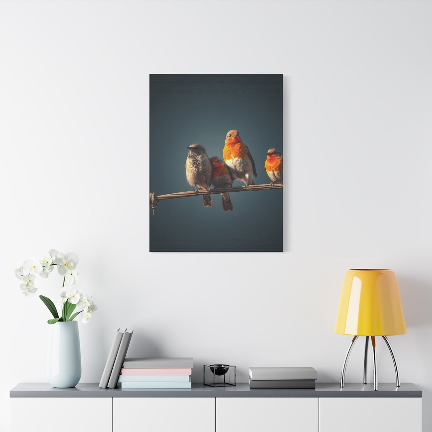 Birds On a Wire Art Refined Canvas Wall Art & Canvas Print