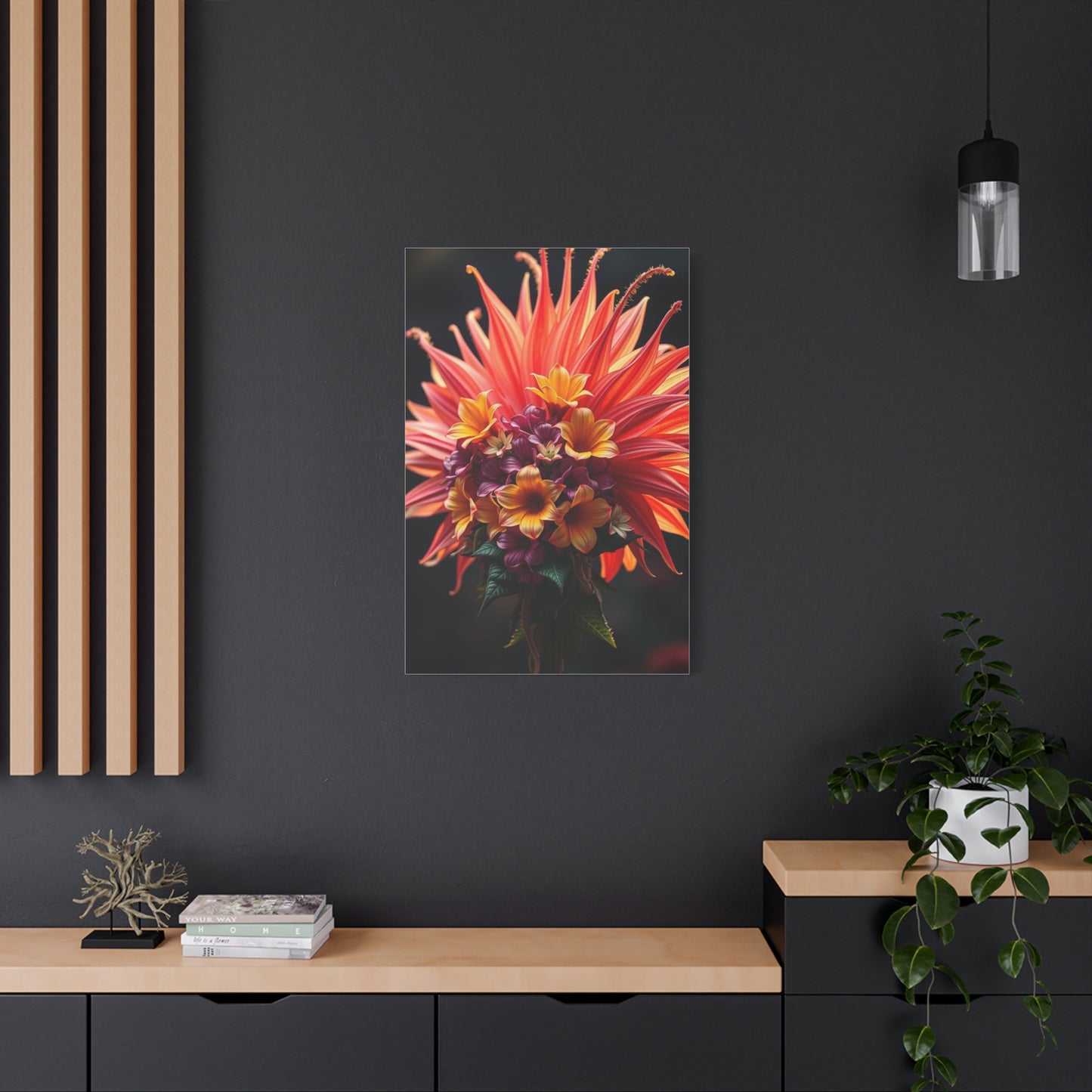 Radiant Blooming Facade Wall Art & Canvas Print