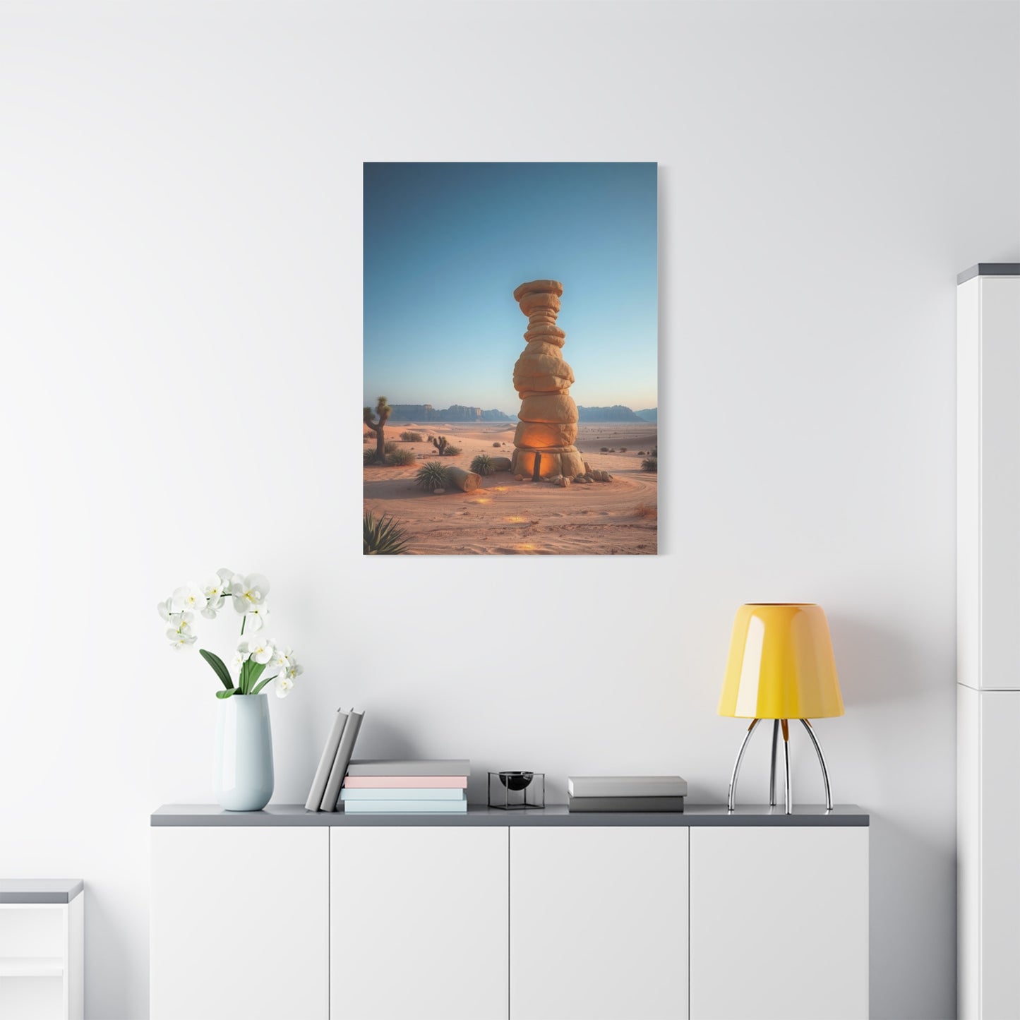 Desert Serenity Portrait Wall Art & Canvas Print