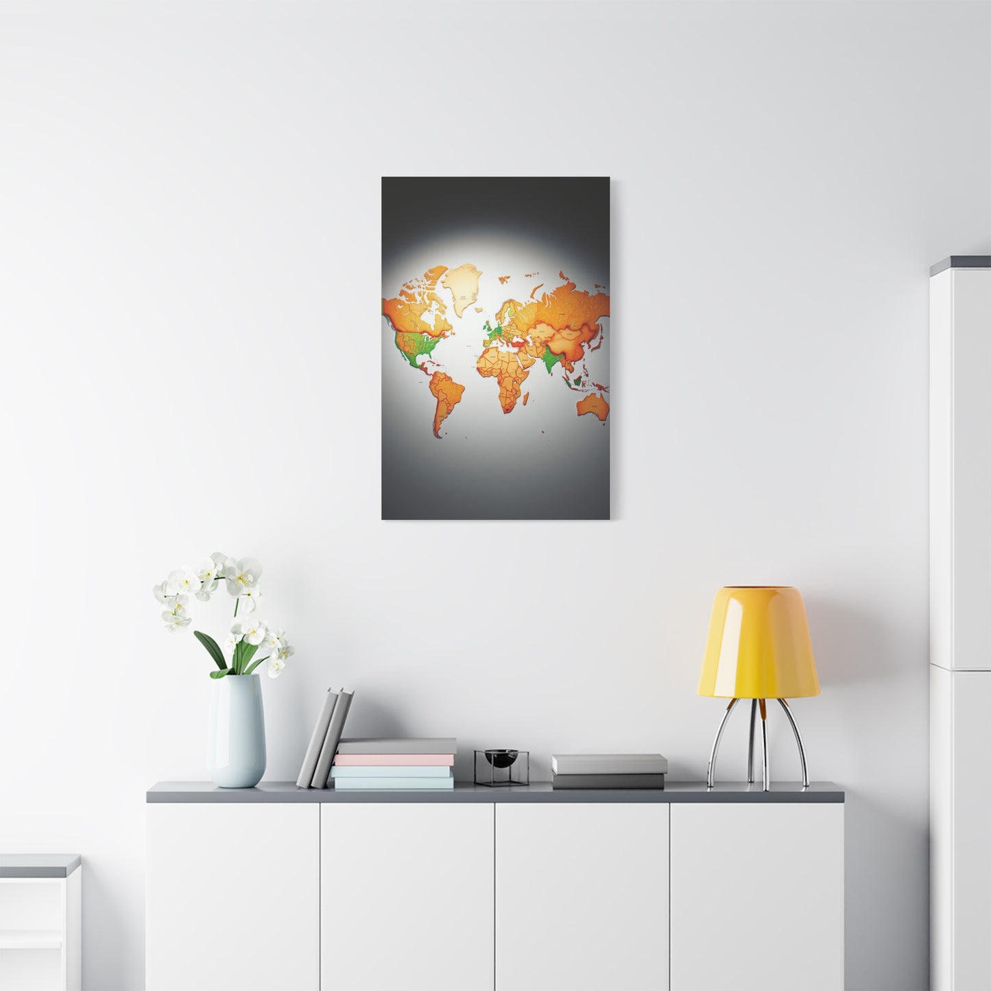 Vision World Map Art Art Wall Art & Canvas Print