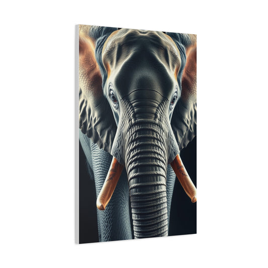 Majestic Pachyderm Portrait Wall Art & Canvas Print