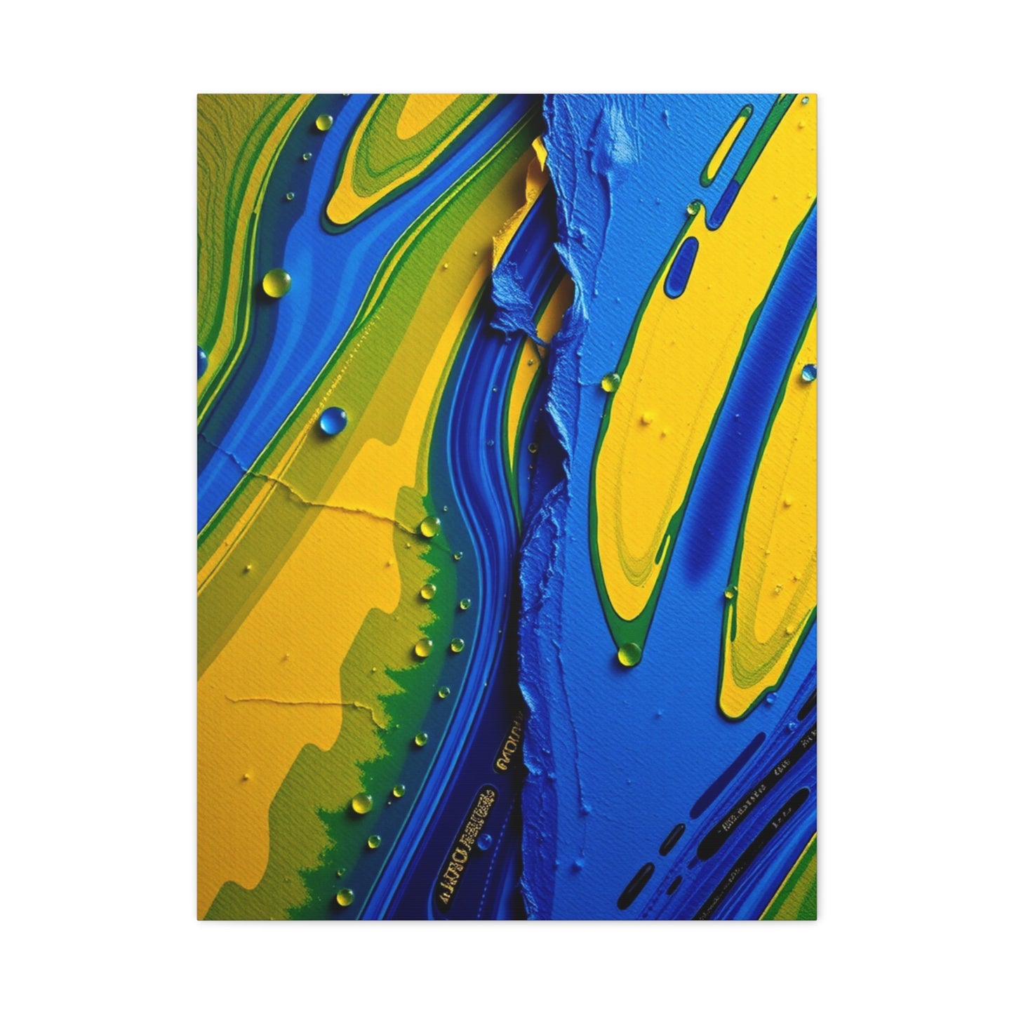 Masterpiece Blue & Yellow Art Vision Wall Art & Canvas Print