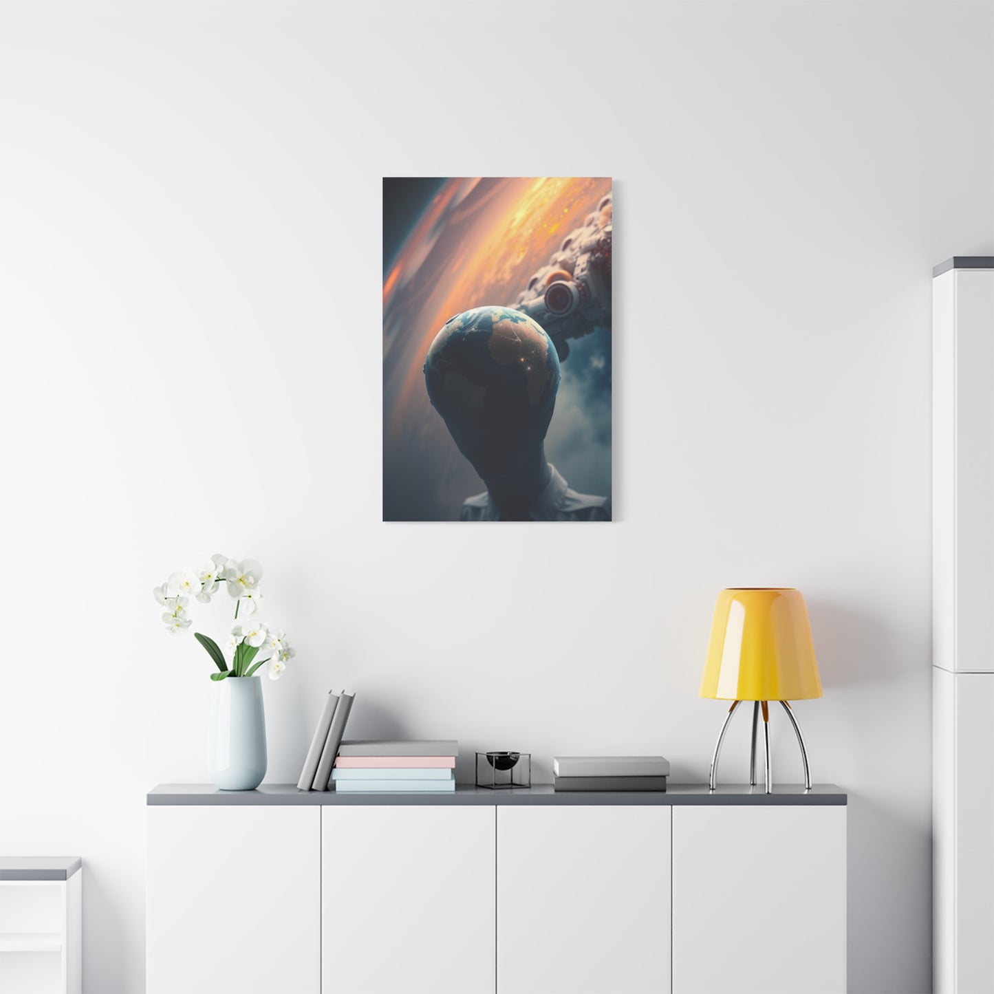 Lunar Radiance Portrait Wall Art & Canvas Print