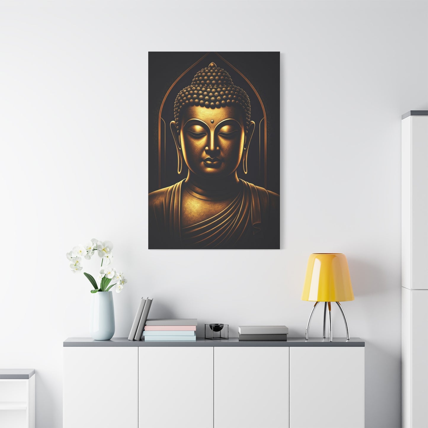 Sacred Circle Buddha Portrait Wall Art & Canvas Prints