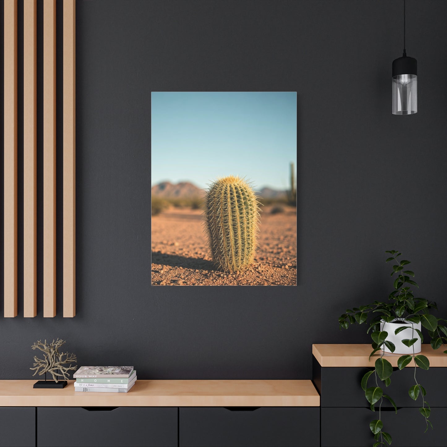 Barrel Cactus Desert Minimalism Wall Art & Canvas Prints