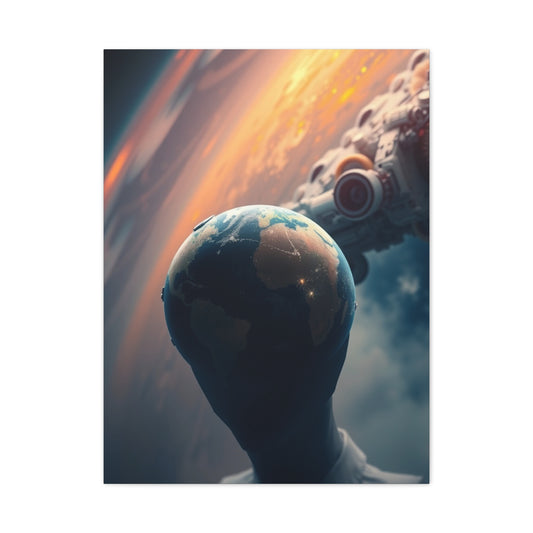 Lunar Radiance Portrait Wall Art & Canvas Print