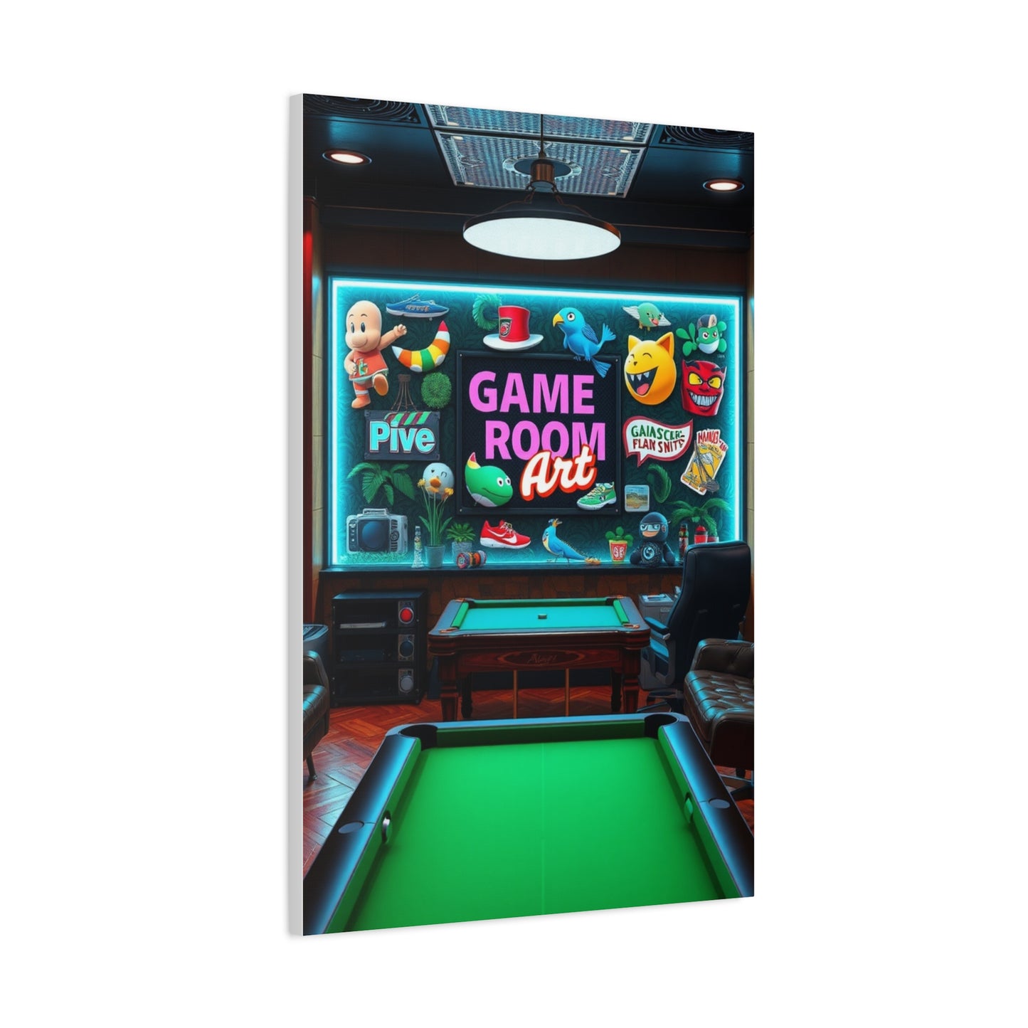 Supreme Game Room Art Collection Wall Art & Canvas Print