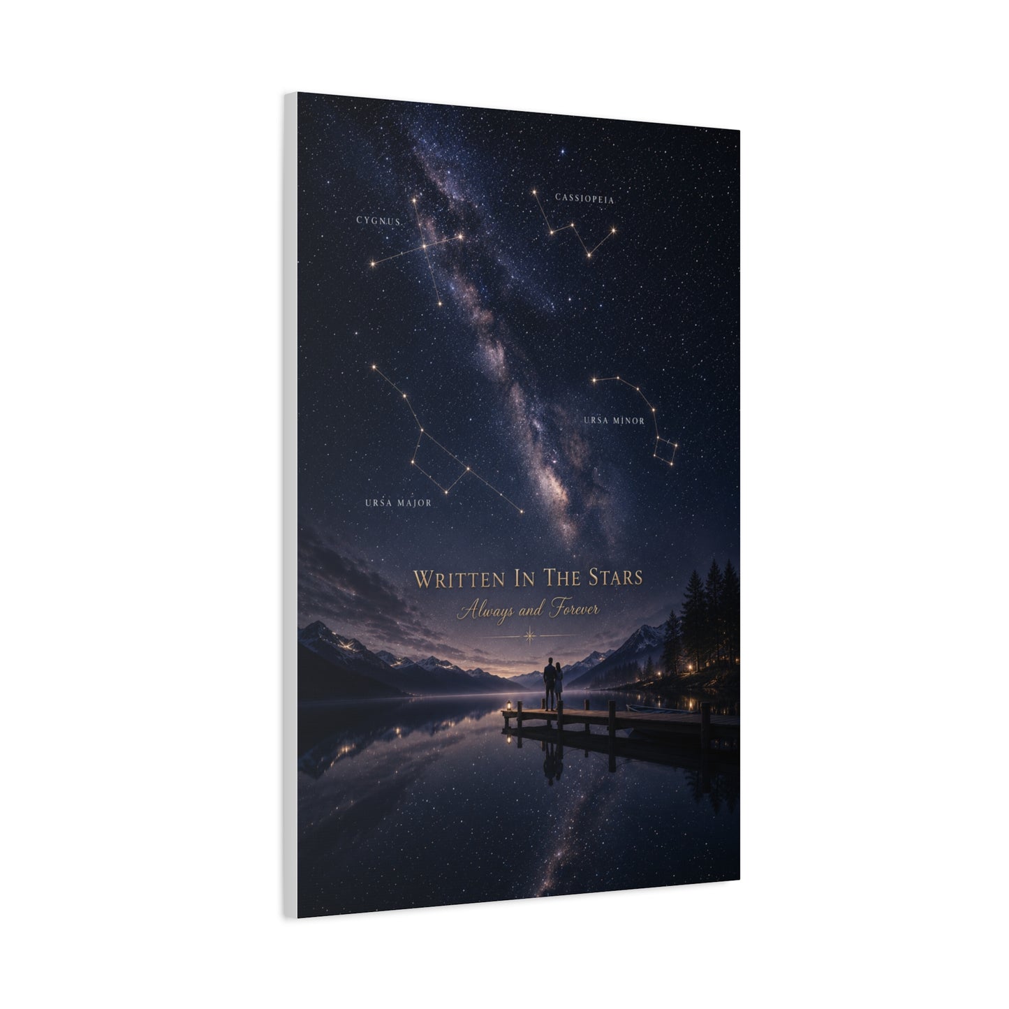 Written in the Stars Celestial Love Quote Wall Art & Canvas Print