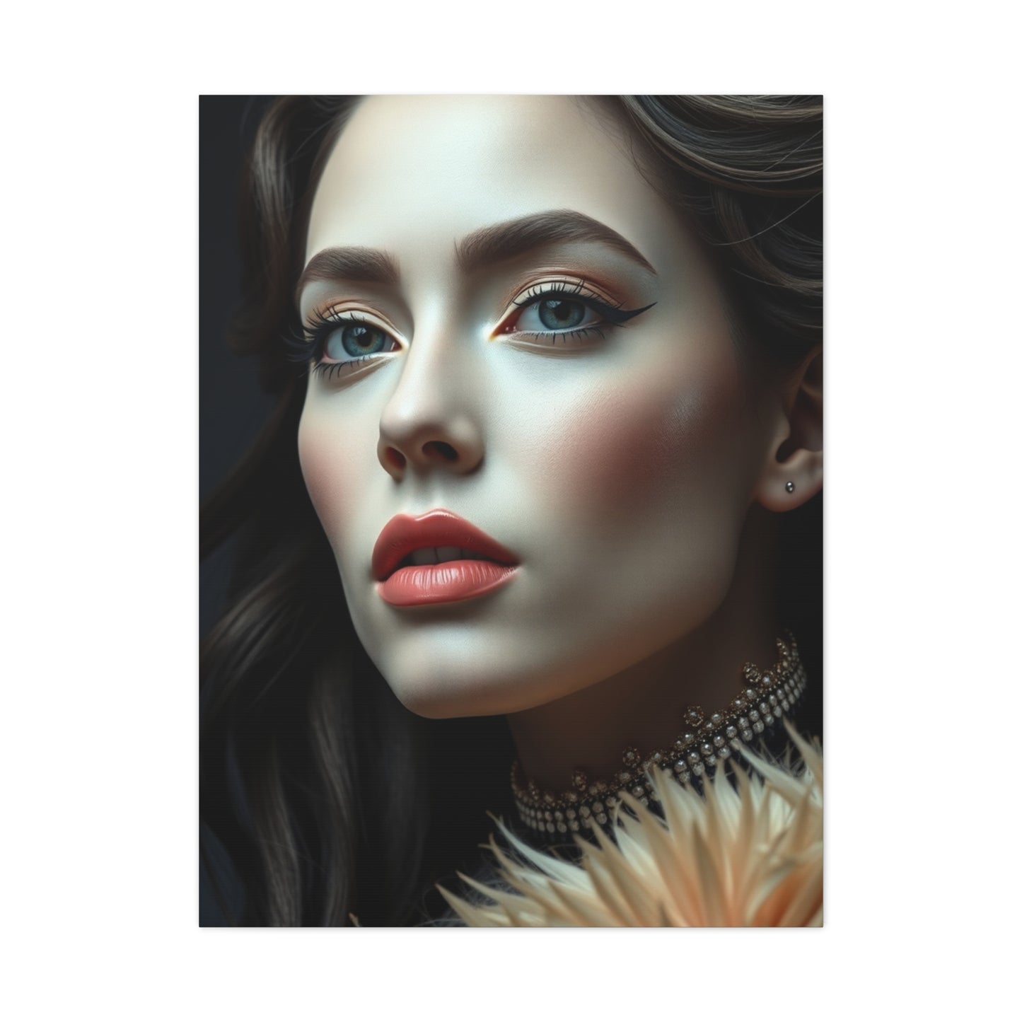 Black & Beige Art Refined Canvas Wall Art & Canvas Print