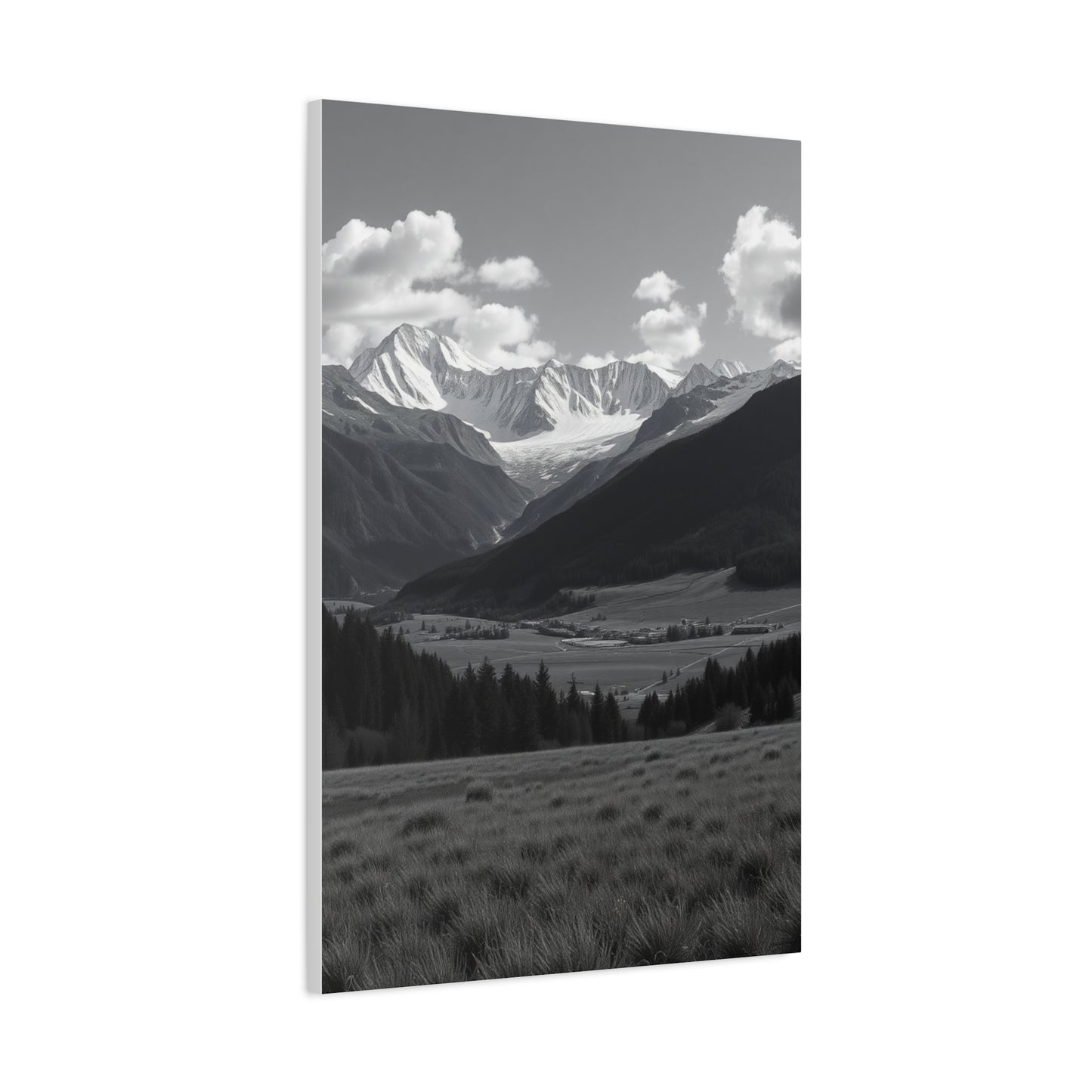 Elite Black & White Scenic Landscapes Art Vision Wall Art & Canvas Print