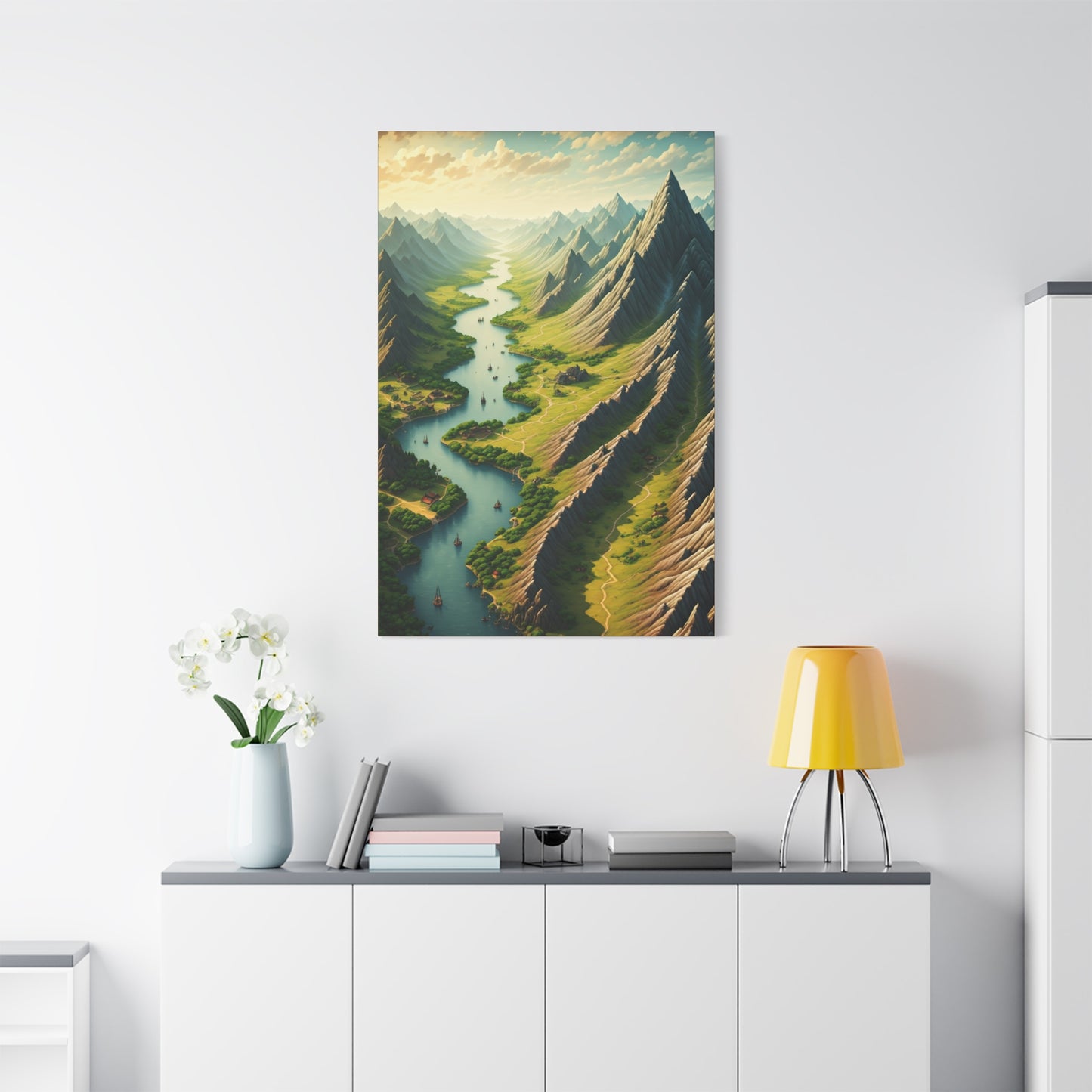 Mountain River Valley Wall Art & Canvas Prints