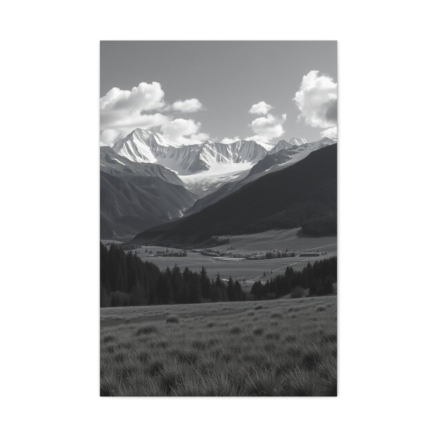 Elite Black & White Scenic Landscapes Art Vision Wall Art & Canvas Print
