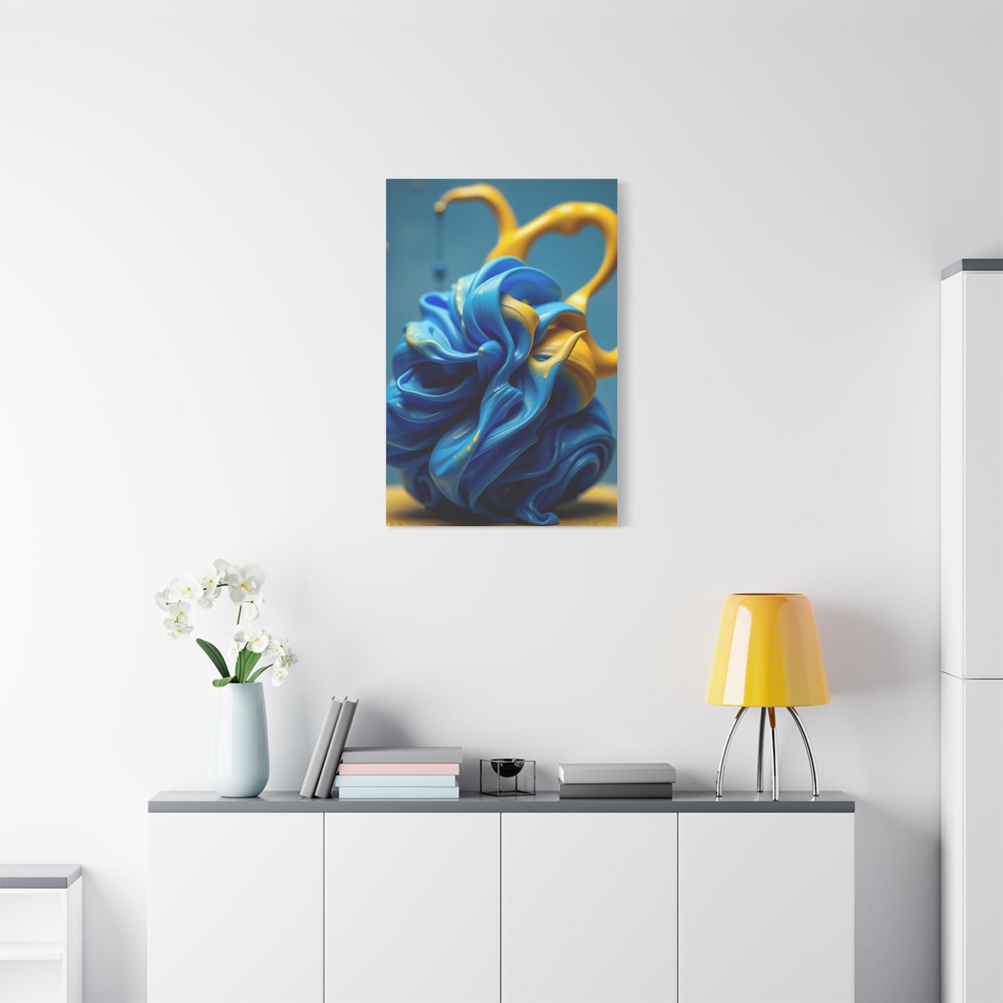 Supreme Blue & Yellow Art Collection Wall Art & Canvas Print