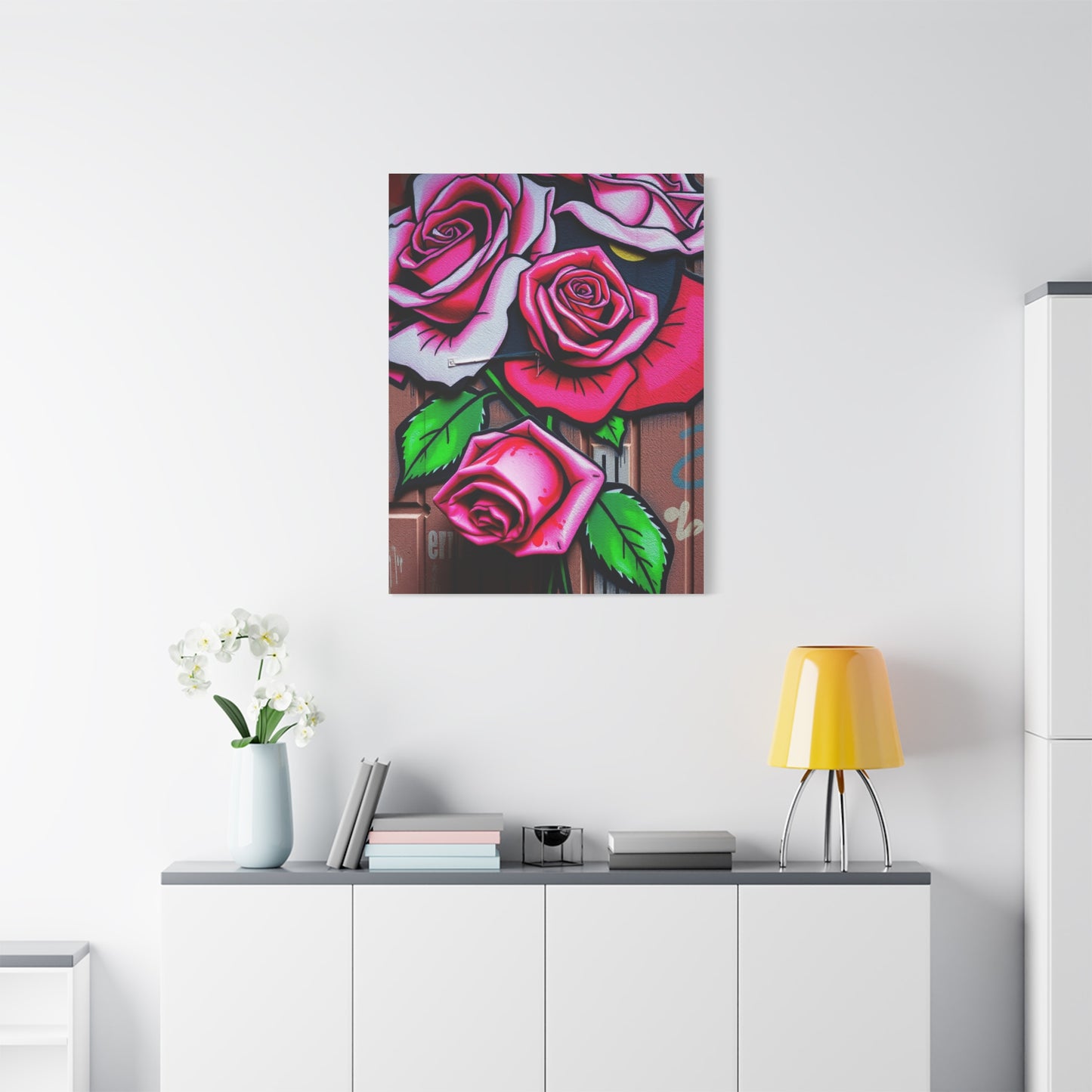 Sublime Rose Graffiti Art Wall Art & Canvas Print