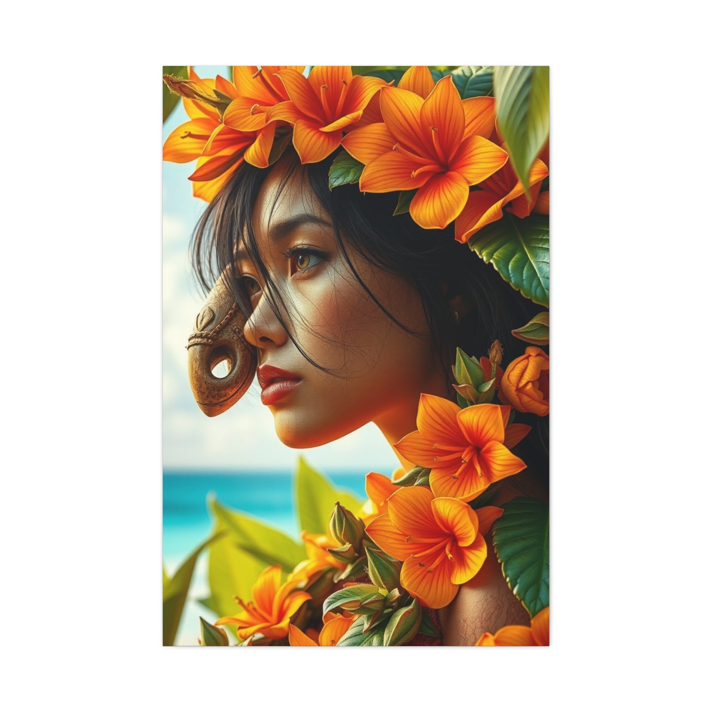 Opulent Island Impression Wall Art & Canvas Print
