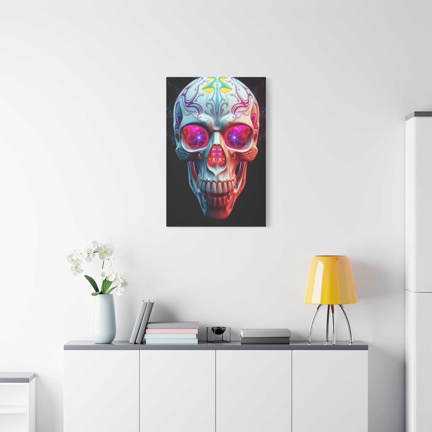 Vision 3D Trippy Skull Art By Ali Gulec Art Art Wall Art & Canvas Print