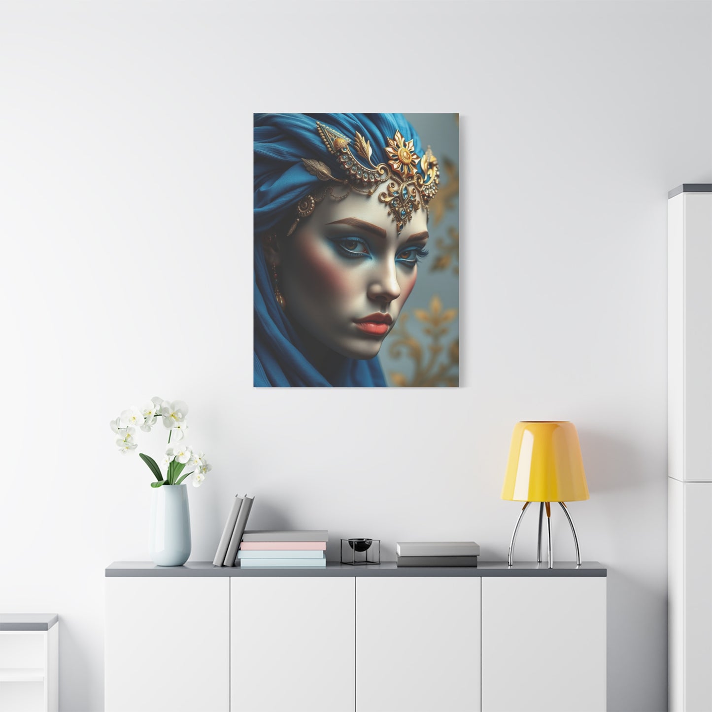 Blue & Gold Art Supreme Gallery Wall Art & Canvas Print
