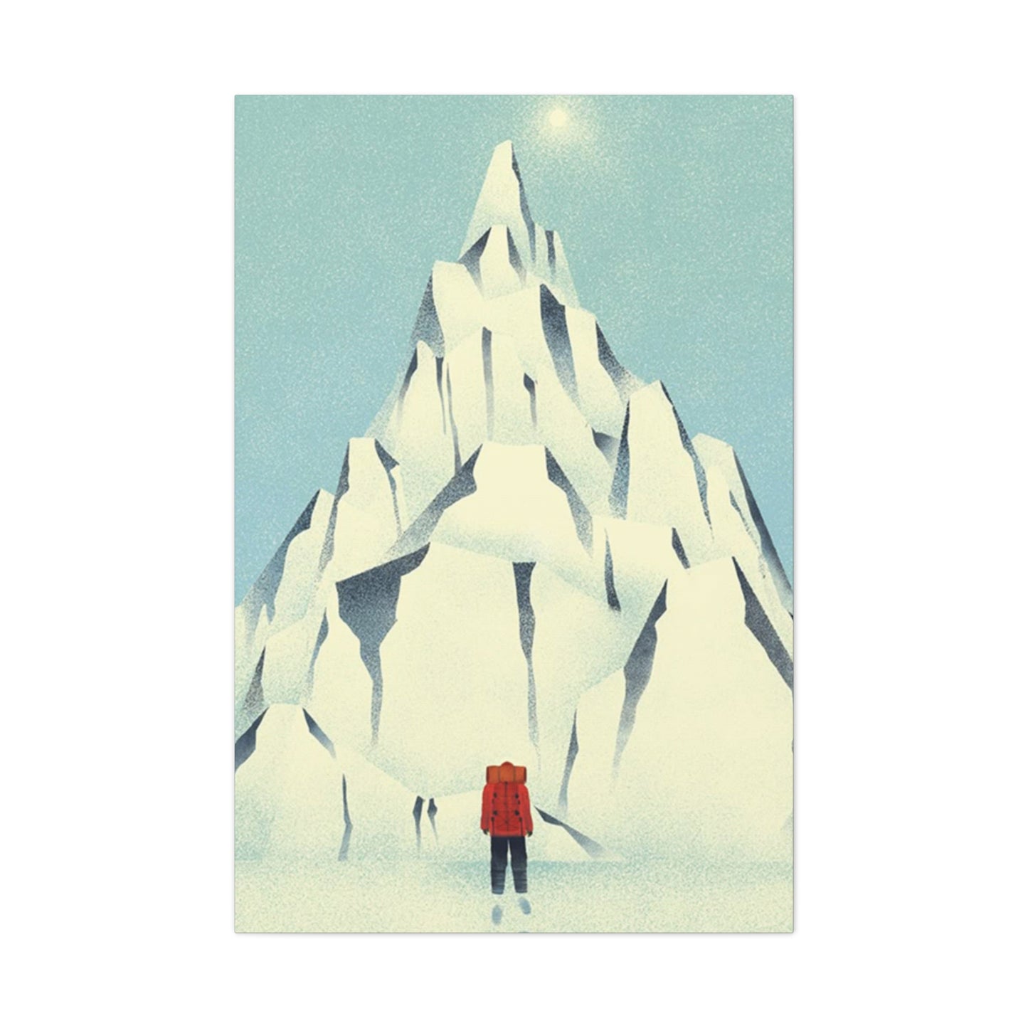 Skiers And Snowy Mountain Wall Art & Canvas Prints