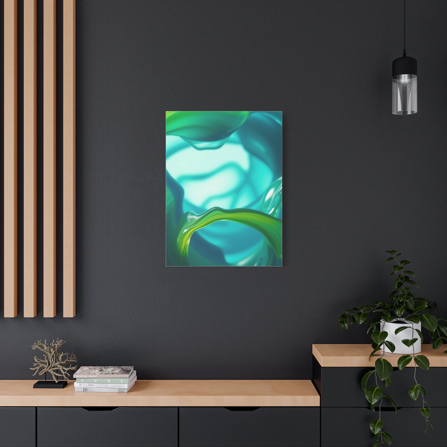 Blue & Green Art Luxury Canvas Wall Art & Canvas Print