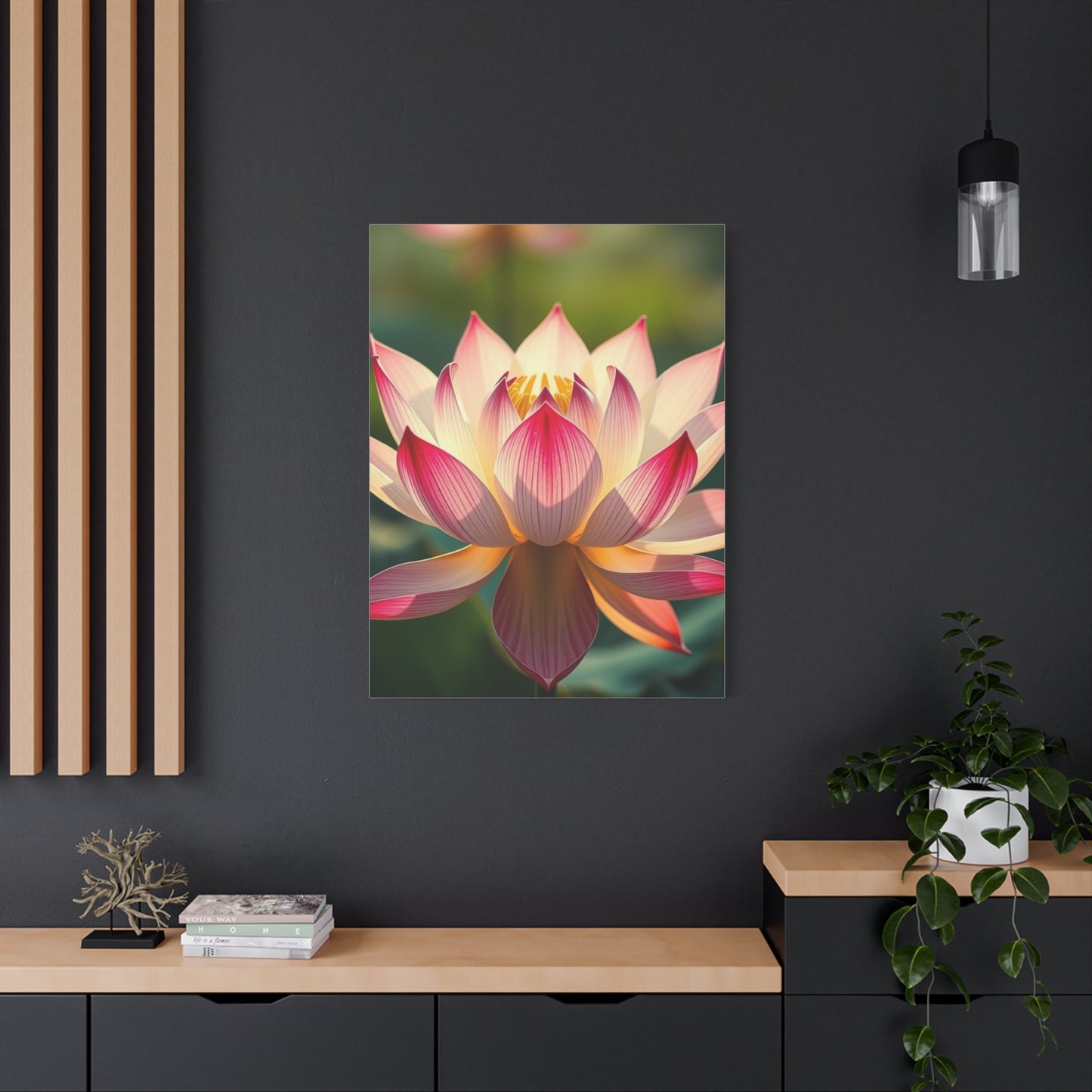 Opulent Lotus Reverie Canvas wall art & canvas print