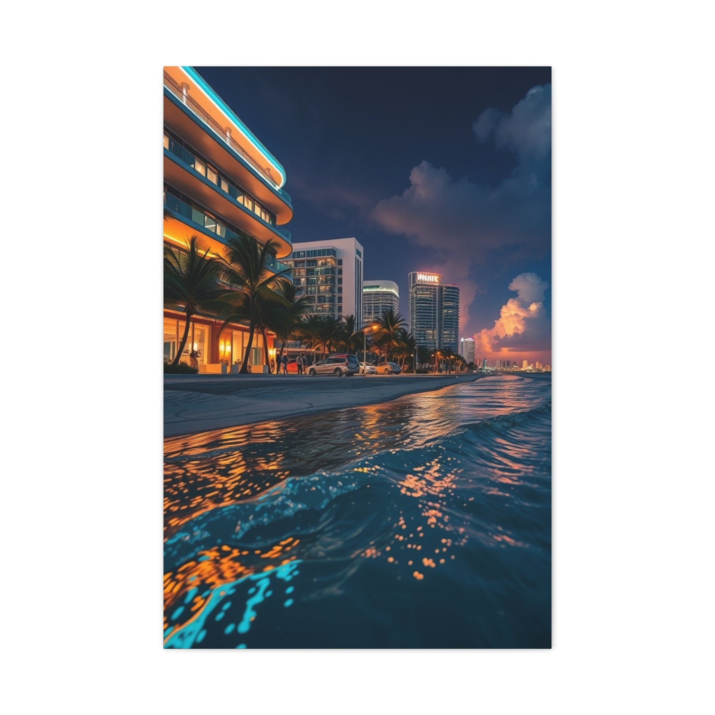 Opulent Miami Vista Canvas