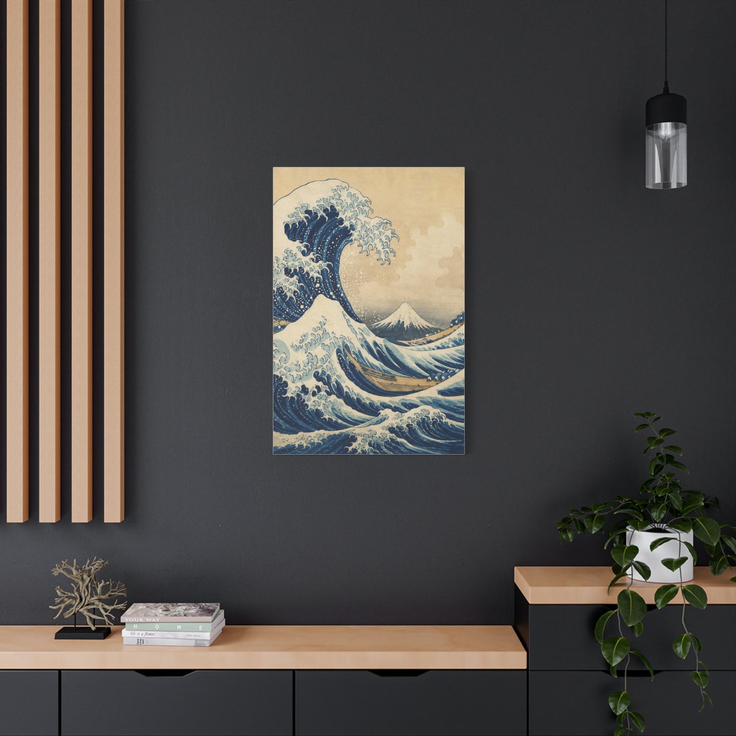 Classic Great Wave Ukiyo-E Interpretation Wall Art & Canvas Print