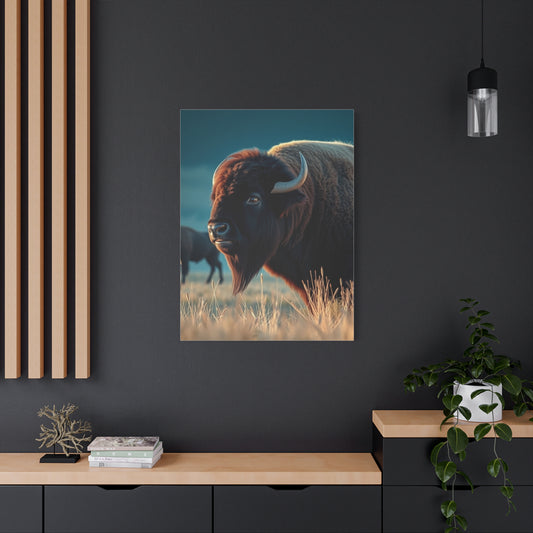 Buffalo Majesty Panorama Wall Art & Canvas Print