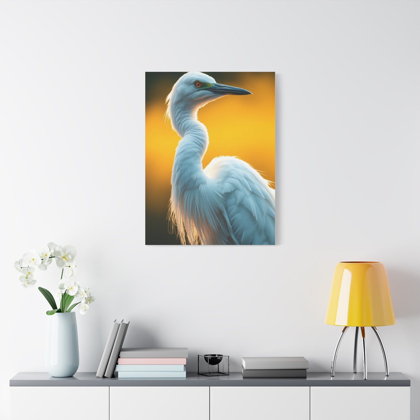 Egret Art Luxury Canvas Wall Art & Canvas Print