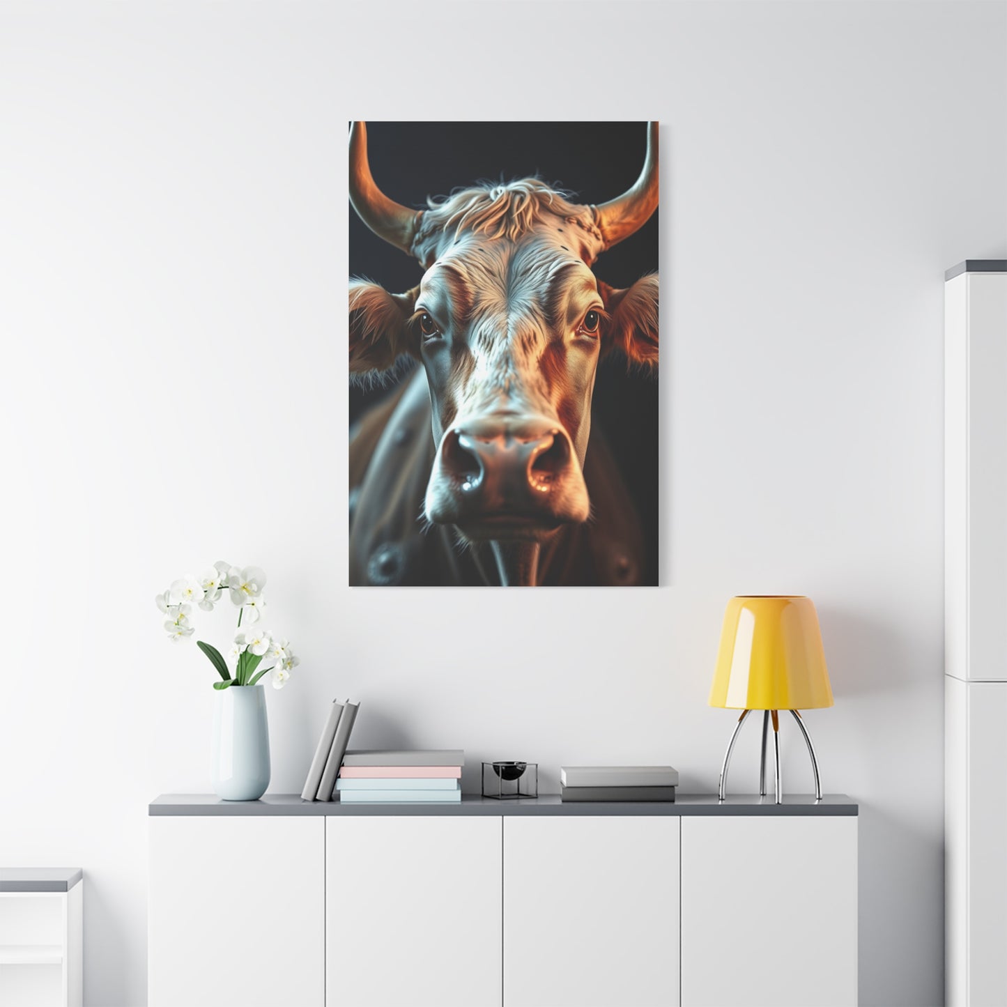 Bovine Elegance Canvas wall art & canvas print