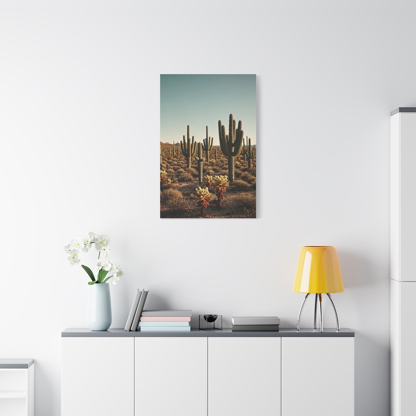 Saguaro Valley Desert Landscape Wall Art & Canvas Prints
