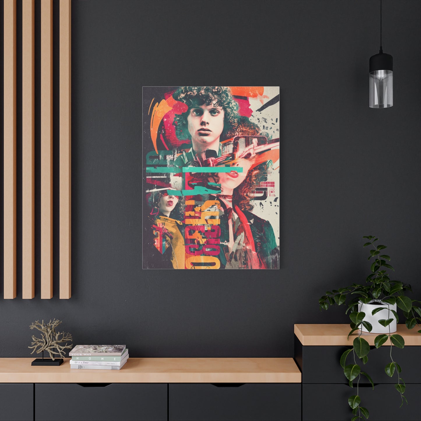 Retro Pop Collage Portrait Wall Art & Canvas Print