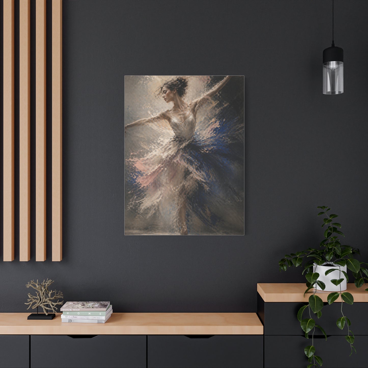 Expressive Ballet Motion Painting Wall Art & Canvas Print