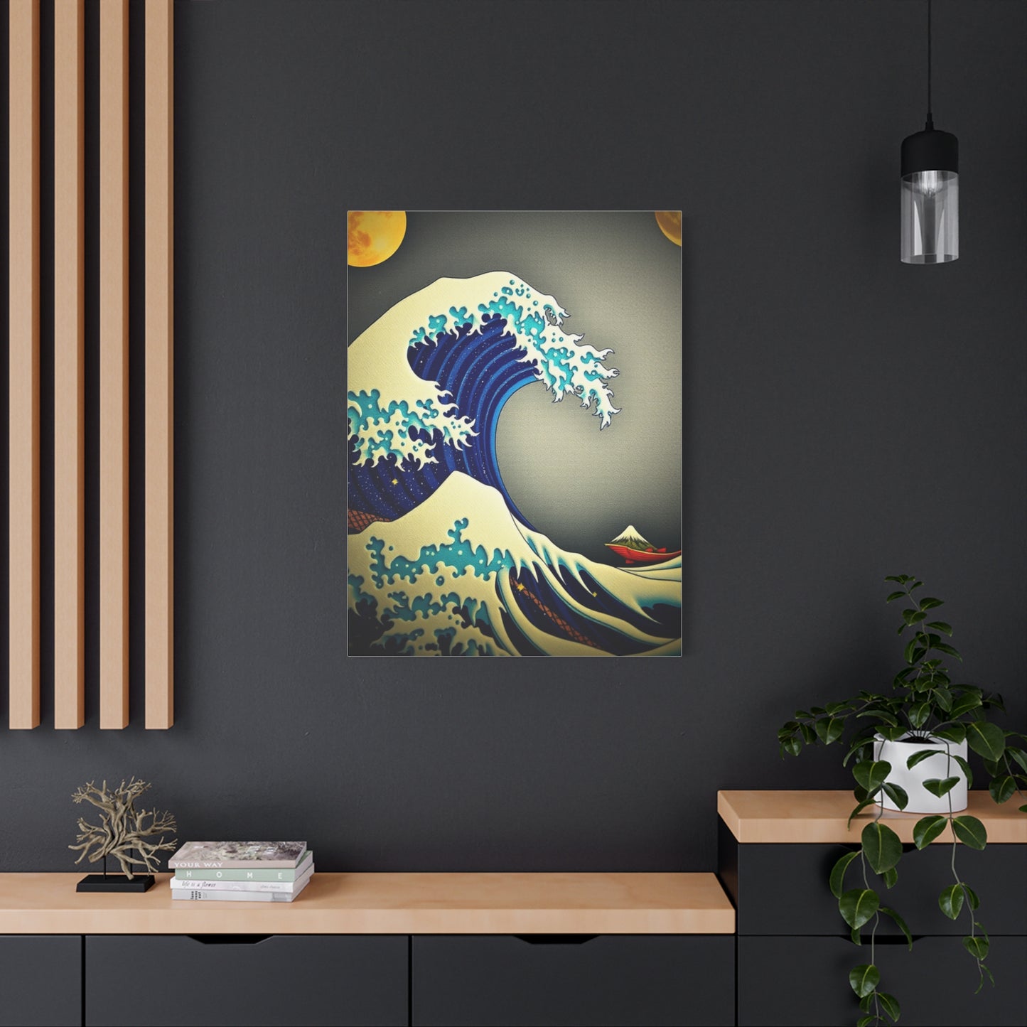 Ethereal Hokusai Panorama Wall Art & Canvas Print
